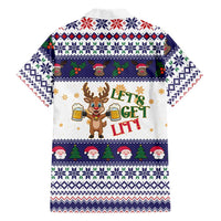 Reindeer Beer Christmas Family Matching Mermaid Dress and Hawaiian Shirt Xmas Holiday Patterns - Wonder Print Shop