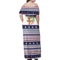 Reindeer Beer Christmas Family Matching Off Shoulder Maxi Dress and Hawaiian Shirt Xmas Holiday Patterns - Wonder Print Shop