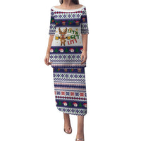 Reindeer Beer Christmas Family Matching Puletasi and Hawaiian Shirt Xmas Holiday Patterns - Wonder Print Shop