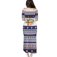 Reindeer Beer Christmas Family Matching Puletasi and Hawaiian Shirt Xmas Holiday Patterns - Wonder Print Shop