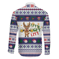Reindeer Beer Christmas Family Matching Summer Maxi Dress and Hawaiian Shirt Xmas Holiday Patterns - Wonder Print Shop