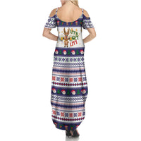 Reindeer Beer Christmas Family Matching Summer Maxi Dress and Hawaiian Shirt Xmas Holiday Patterns - Wonder Print Shop