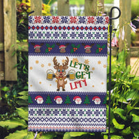Reindeer Beer Christmas Garden Flag Xmas Holiday Patterns - Wonder Print Shop