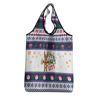 Reindeer Beer Christmas Grocery Bag Xmas Holiday Patterns - Wonder Print Shop