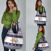 Reindeer Beer Christmas Grocery Bag Xmas Holiday Patterns - Wonder Print Shop