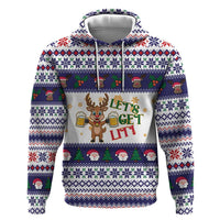 Reindeer Beer Christmas Hoodie Xmas Holiday Patterns - Wonder Print Shop