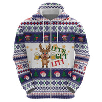 Reindeer Beer Christmas Hoodie Xmas Holiday Patterns - Wonder Print Shop
