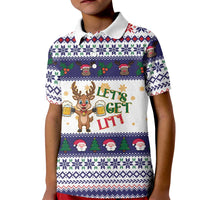 Reindeer Beer Christmas Kid Polo Shirt Xmas Holiday Patterns - Wonder Print Shop