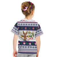 Reindeer Beer Christmas Kid T Shirt Xmas Holiday Patterns - Wonder Print Shop