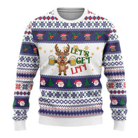 Reindeer Beer Christmas Ugly Christmas Sweater Xmas Holiday Patterns - Wonder Print Shop