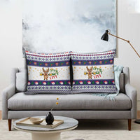 Reindeer Beer Christmas Pillow Cover Xmas Holiday Patterns - Wonder Print Shop