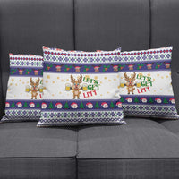 Reindeer Beer Christmas Pillow Cover Xmas Holiday Patterns - Wonder Print Shop