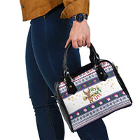 Reindeer Beer Christmas Shoulder Handbag Xmas Holiday Patterns - Wonder Print Shop
