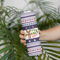 Reindeer Beer Christmas Skinny Tumbler Xmas Holiday Patterns - Wonder Print Shop