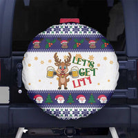 Reindeer Beer Christmas Spare Tire Cover Xmas Holiday Patterns - Wonder Print Shop