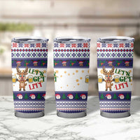 Reindeer Beer Christmas Tumbler Cup Xmas Holiday Patterns - Wonder Print Shop