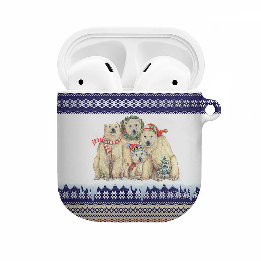 Polar Bears Christma Christmas AirPods Case Xmas Holiday Patterns - Wonder Print Shop
