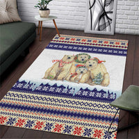 Polar Bears Christma Christmas Area Rug Xmas Holiday Patterns - Wonder Print Shop