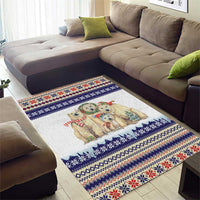 Polar Bears Christma Christmas Area Rug Xmas Holiday Patterns - Wonder Print Shop