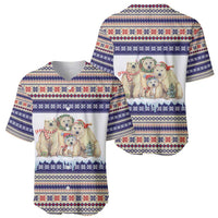 Polar Bears Christma Christmas Baseball Jersey Xmas Holiday Patterns - Wonder Print Shop