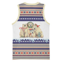 Polar Bears Christma Christmas Basketball Jersey Xmas Holiday Patterns - Wonder Print Shop