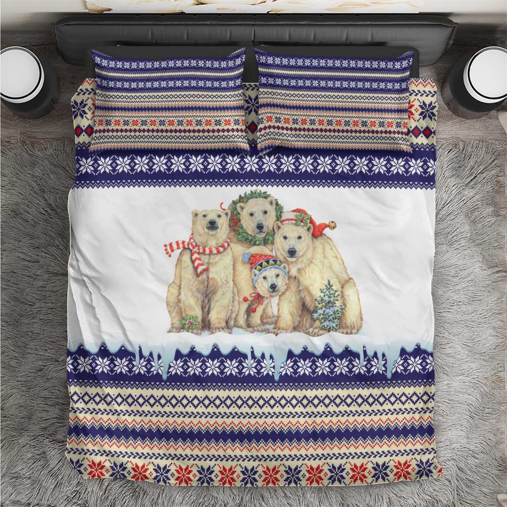 Polar Bears Christma Christmas Bedding Set Xmas Holiday Patterns - Wonder Print Shop
