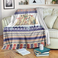 Polar Bears Christma Christmas Blanket Xmas Holiday Patterns - Wonder Print Shop