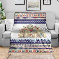 Polar Bears Christma Christmas Blanket Xmas Holiday Patterns - Wonder Print Shop