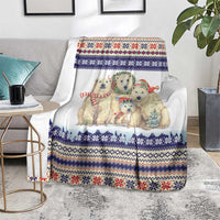 Polar Bears Christma Christmas Blanket Xmas Holiday Patterns - Wonder Print Shop
