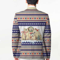 Polar Bears Christma Christmas Blazer Xmas Holiday Patterns - Wonder Print Shop
