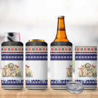 Polar Bears Christma Christmas 4 in 1 Can Cooler Tumbler Xmas Holiday Patterns - Wonder Print Shop