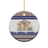 Polar Bears Christma Christmas Ceramic Ornament Xmas Holiday Patterns - Wonder Print Shop