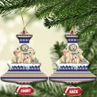 Polar Bears Christma Christmas Ceramic Ornament Xmas Holiday Patterns - Wonder Print Shop