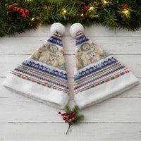 Polar Bears Christma Christmas Santa Hat Xmas Holiday Patterns - Wonder Print Shop