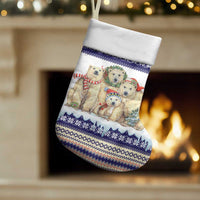 Polar Bears Christma Christmas Stocking Xmas Holiday Patterns - Wonder Print Shop