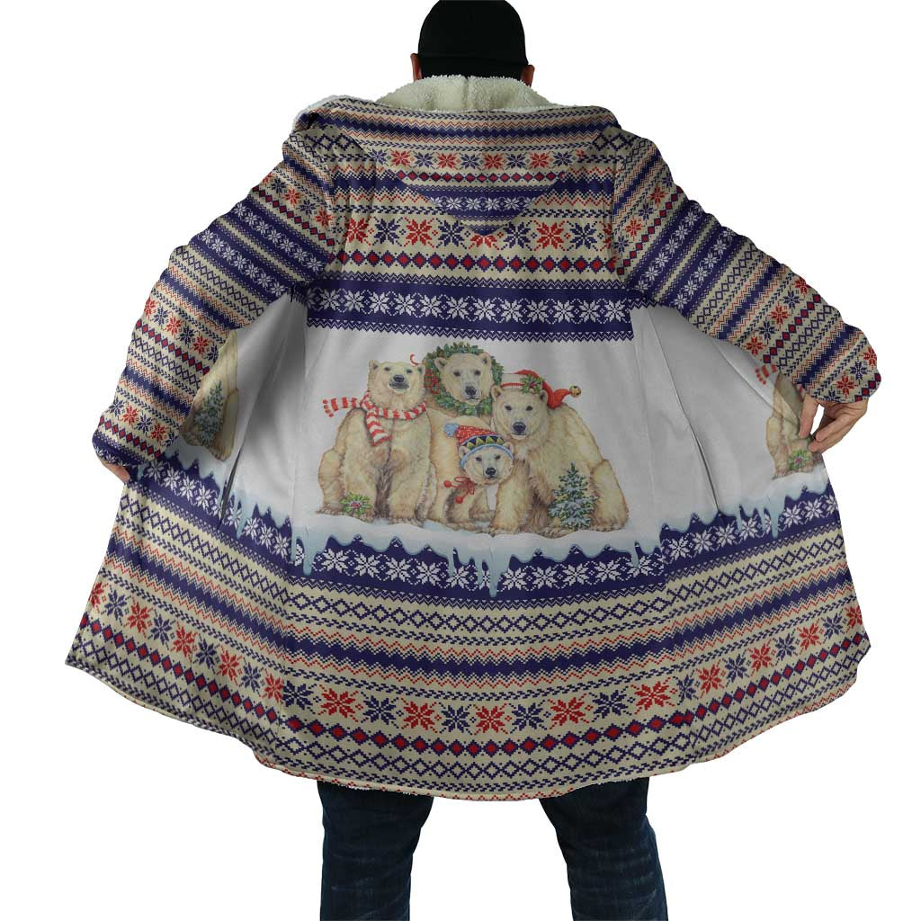 Polar Bears Christma Christmas Cloak Xmas Holiday Patterns - Wonder Print Shop