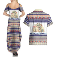 Polar Bears Christma Christmas Couples Matching Summer Maxi Dress and Hawaiian Shirt Xmas Holiday Patterns - Wonder Print Shop