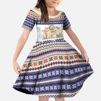 Polar Bears Christma Christmas Family Matching Off Shoulder Maxi Dress and Hawaiian Shirt Xmas Holiday Patterns - Wonder Print Shop