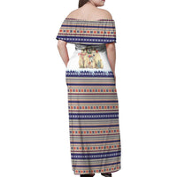 Polar Bears Christma Christmas Family Matching Off Shoulder Maxi Dress and Hawaiian Shirt Xmas Holiday Patterns - Wonder Print Shop