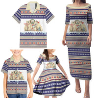 Polar Bears Christma Christmas Family Matching Puletasi and Hawaiian Shirt Xmas Holiday Patterns - Wonder Print Shop