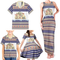 Polar Bears Christma Christmas Family Matching Tank Maxi Dress and Hawaiian Shirt Xmas Holiday Patterns - Wonder Print Shop