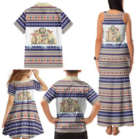 Polar Bears Christma Christmas Family Matching Tank Maxi Dress and Hawaiian Shirt Xmas Holiday Patterns - Wonder Print Shop