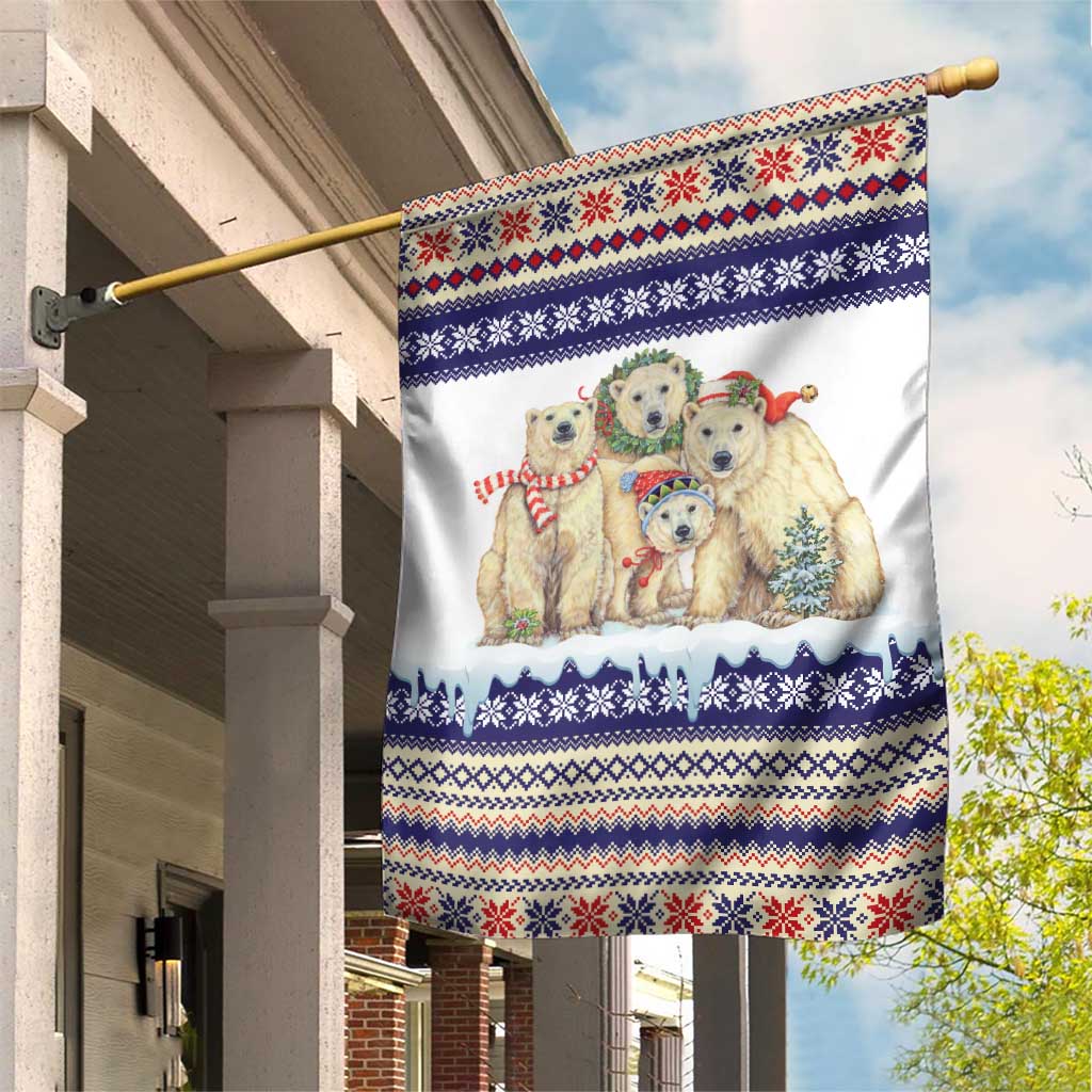 Polar Bears Christma Christmas Garden Flag Xmas Holiday Patterns - Wonder Print Shop