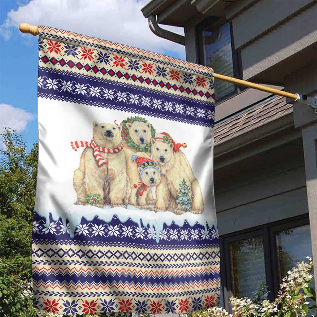 Polar Bears Christma Christmas Garden Flag Xmas Holiday Patterns - Wonder Print Shop