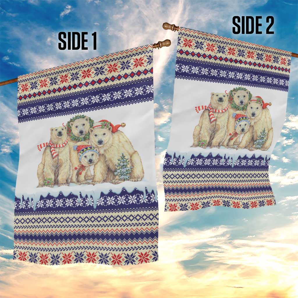 Polar Bears Christma Christmas Garden Flag Xmas Holiday Patterns - Wonder Print Shop