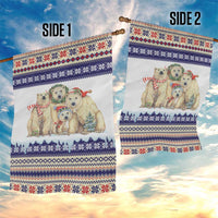 Polar Bears Christma Christmas Garden Flag Xmas Holiday Patterns - Wonder Print Shop