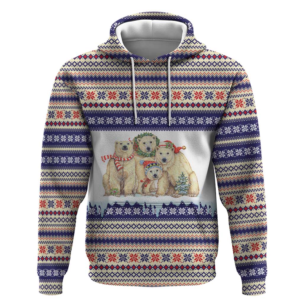 Polar Bears Christma Christmas Hoodie Xmas Holiday Patterns - Wonder Print Shop