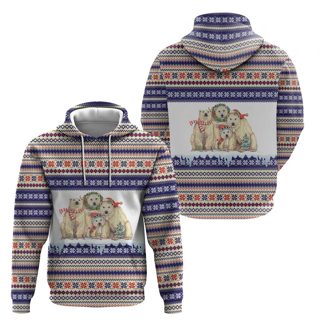 Polar Bears Christma Christmas Hoodie Xmas Holiday Patterns - Wonder Print Shop