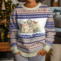 Polar Bears Christma Christmas Kid Ugly Christmas Sweater Xmas Holiday Patterns - Wonder Print Shop