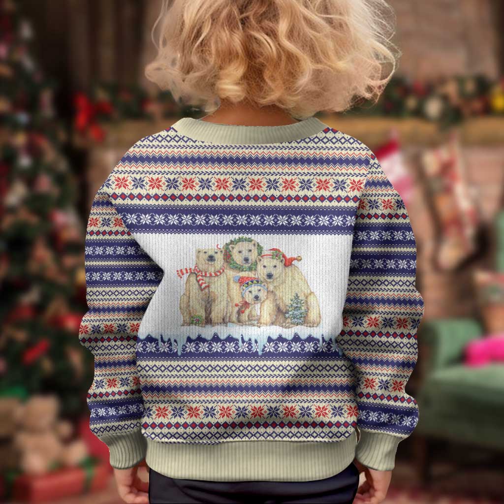 Polar Bears Christma Christmas Kid Ugly Christmas Sweater Xmas Holiday Patterns - Wonder Print Shop